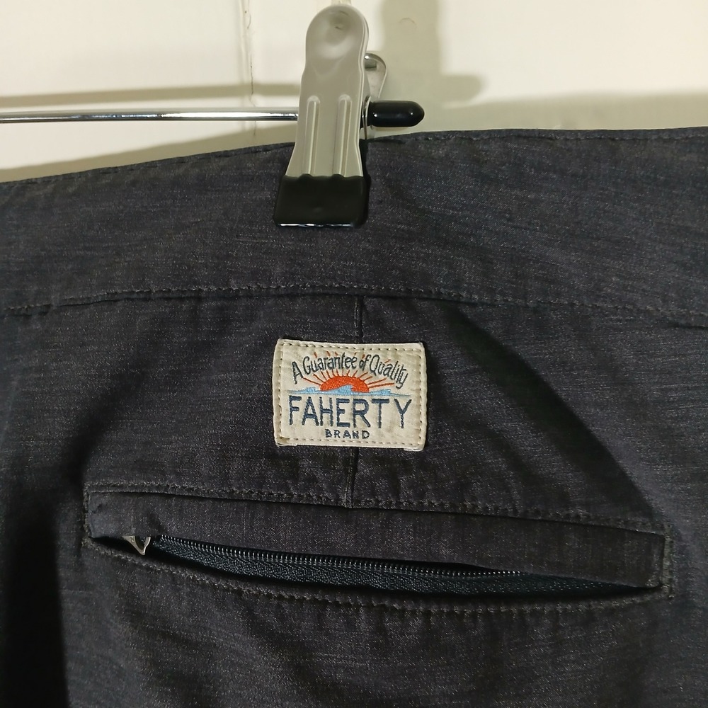 Faherty All Day Shorts Men 40 Charcoal Grey Hybrid Stretch MSC0007 - Picture 10 of 11